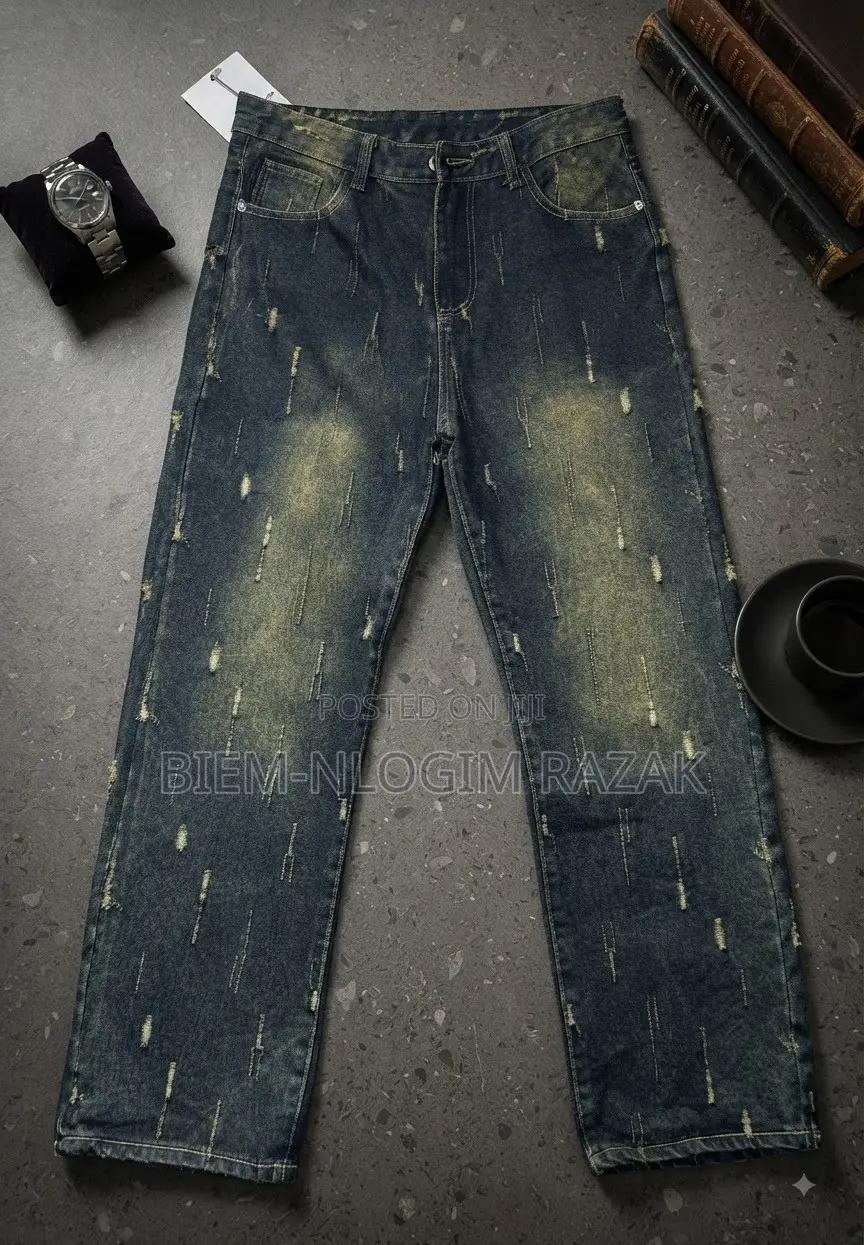 High Quality Chrome Hearts and Palm Angels Baggy Jeans Available