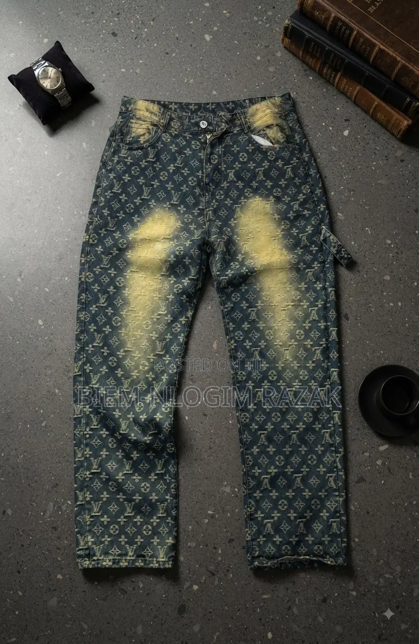 High Quality Chrome Hearts and Palm Angels Baggy Jeans Available