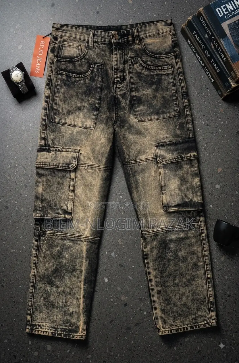 High Quality Chrome Hearts and Palm Angels Baggy Jeans Available