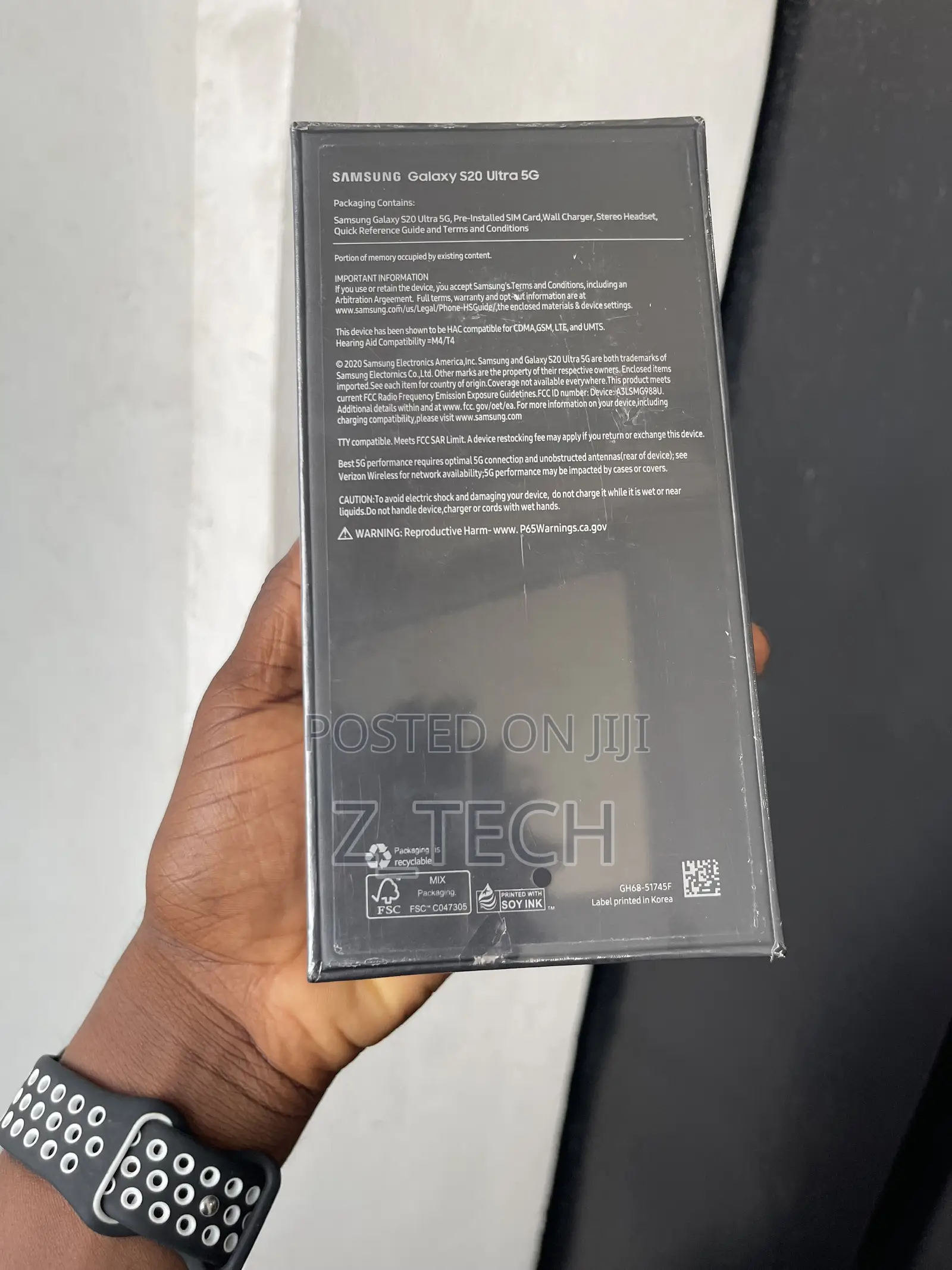 New Samsung Galaxy S20 Ultra 5G 128 GB Black