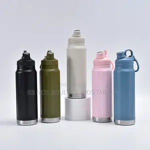 Flip Straw Sports Vacuum Water Bottle