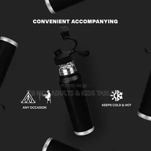 Flip Straw Sports Vacuum Water Bottle