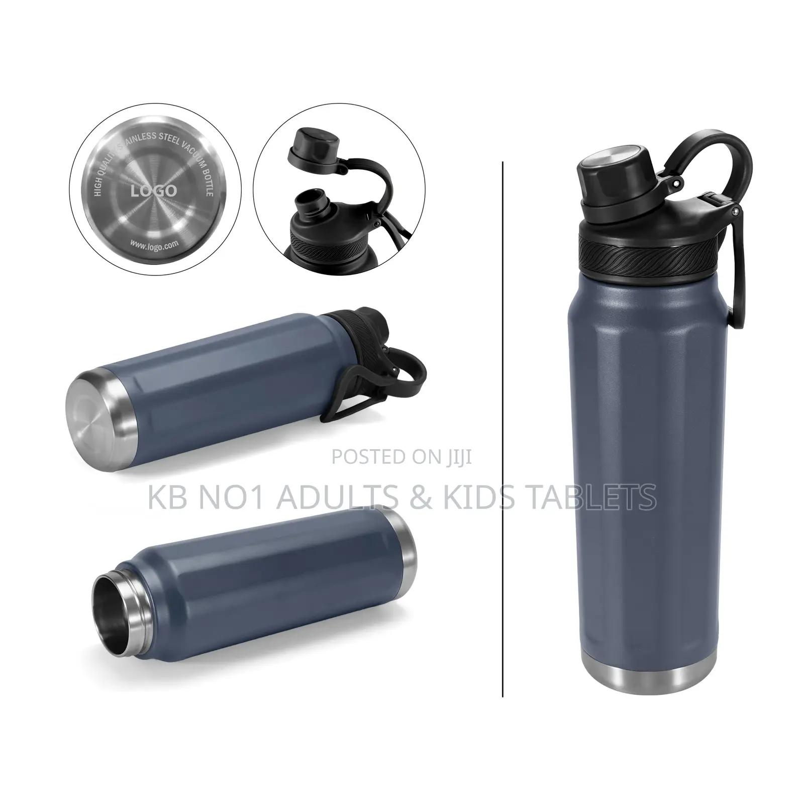 Flip Straw Sports Vacuum Water Bottle