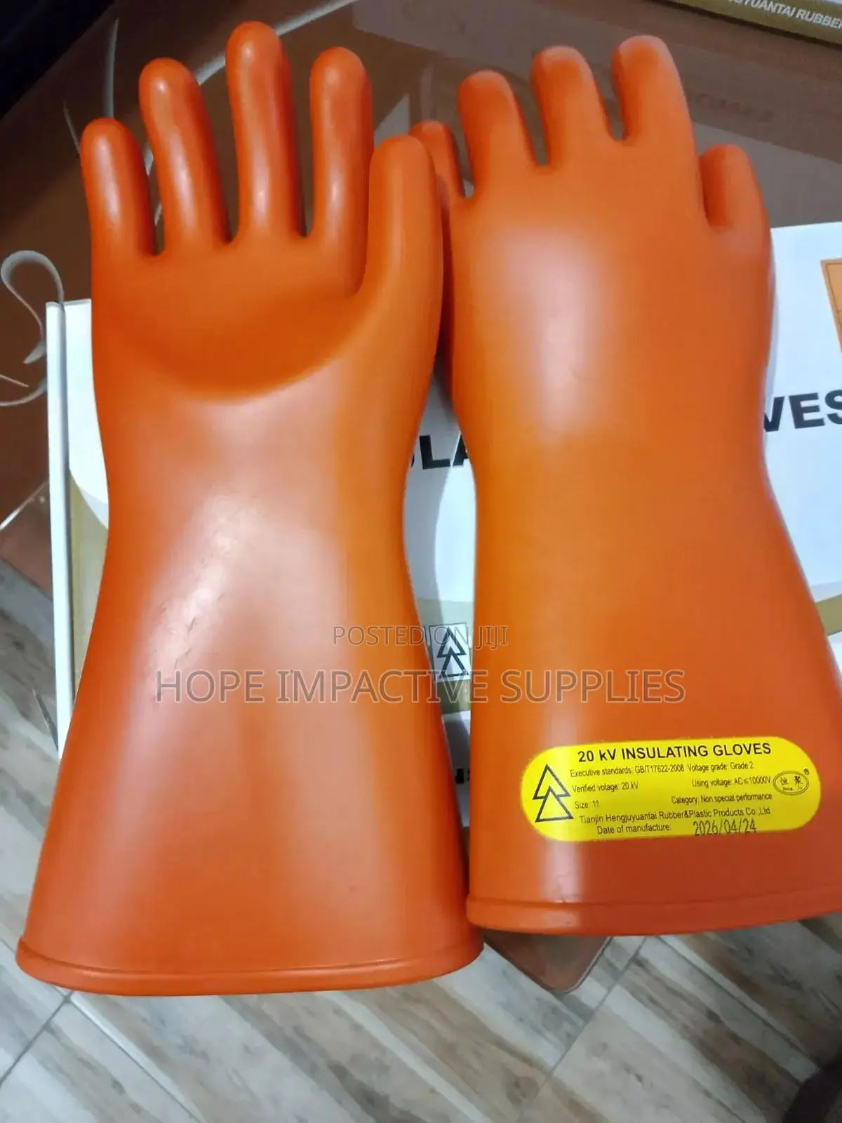 Heavy Duty Electric Shock Protective Hand Glove(Protect Up to 20kv).