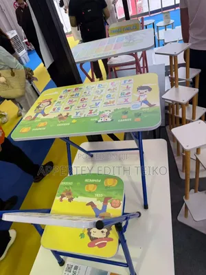 Kids' Folding Study Table and Chair Set
