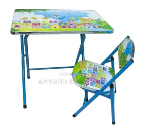 Kids' Folding Study Table and Chair Set