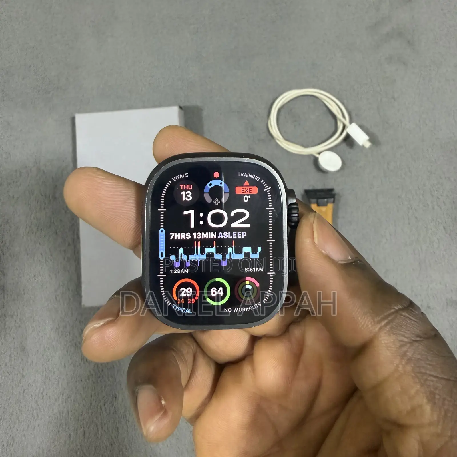 Apple Watch Ultra 2 Black Edition With Free Straps