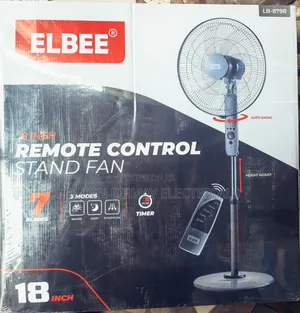 Elbee 18 Inche Remote Control Standing Fan With 7 Blades