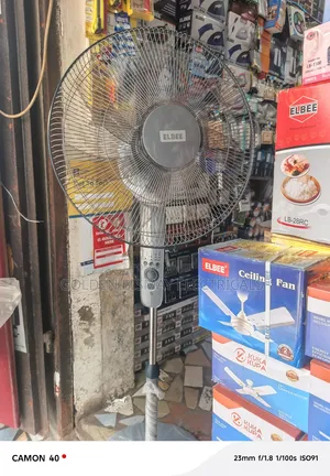 Elbee 18 Inche Remote Control Standing Fan With 7 Blades