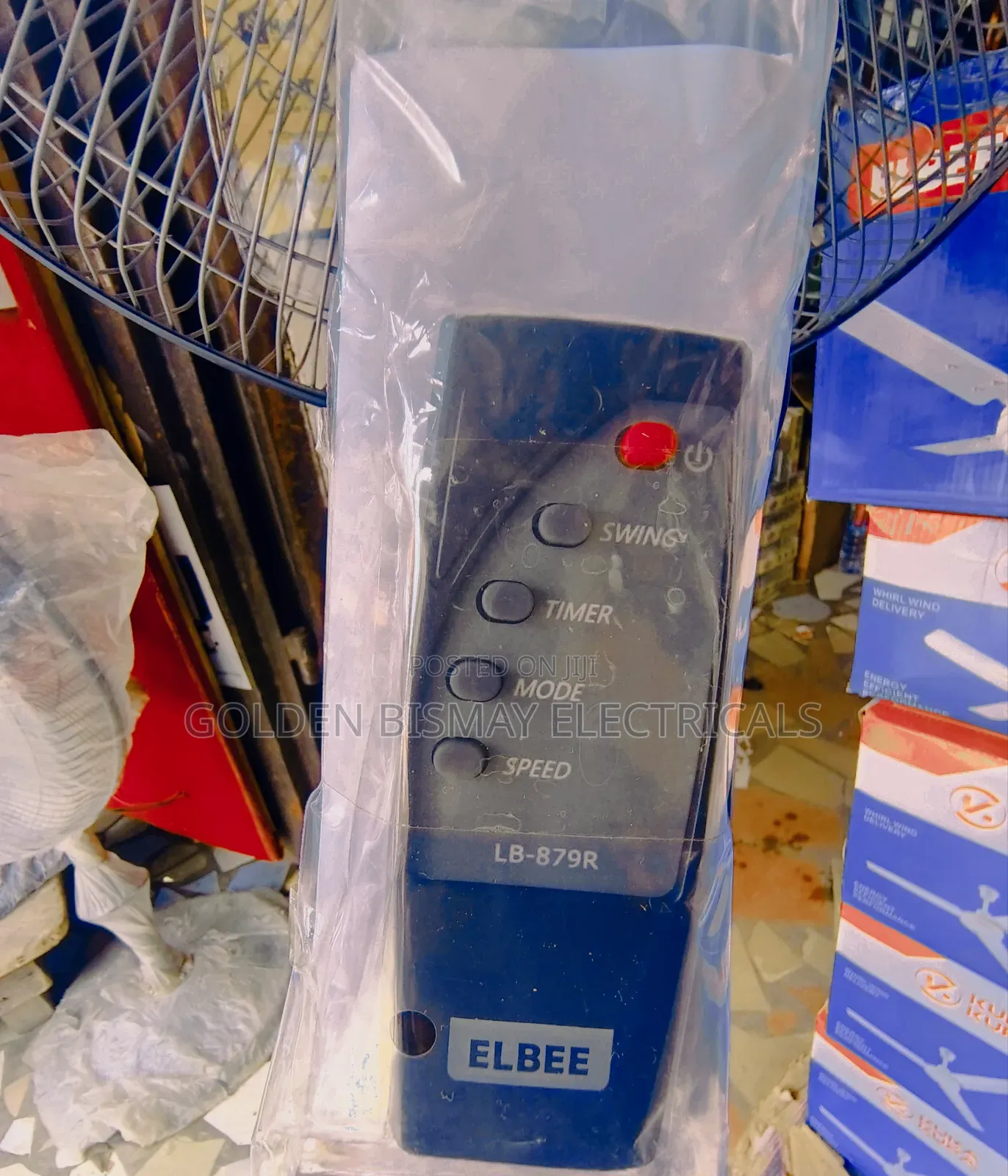 Elbee 18 Inche Remote Control Standing Fan With 7 Blades