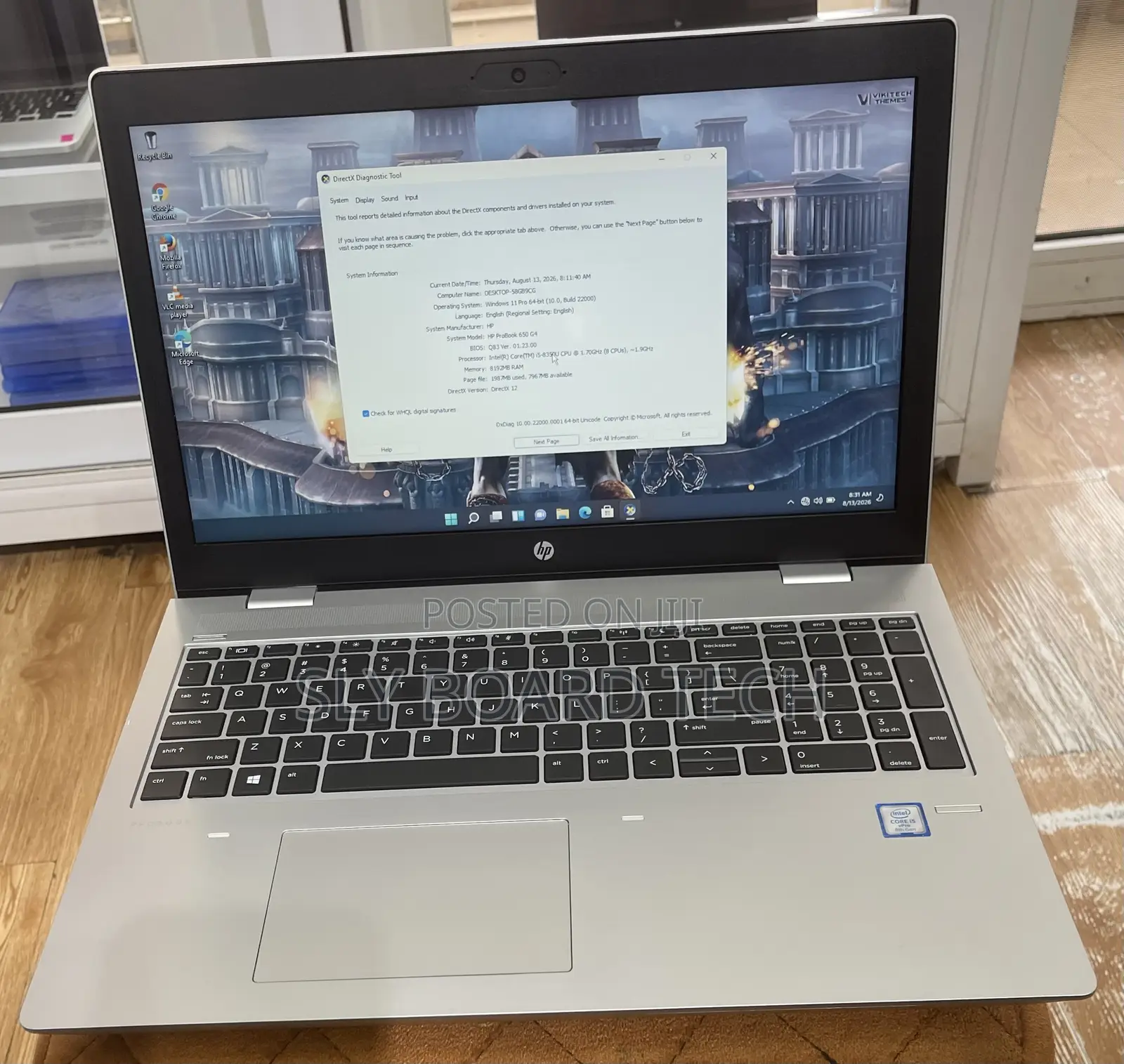 Laptop HP ProBook 650 G4 8GB Intel Core i5 SSD 256GB