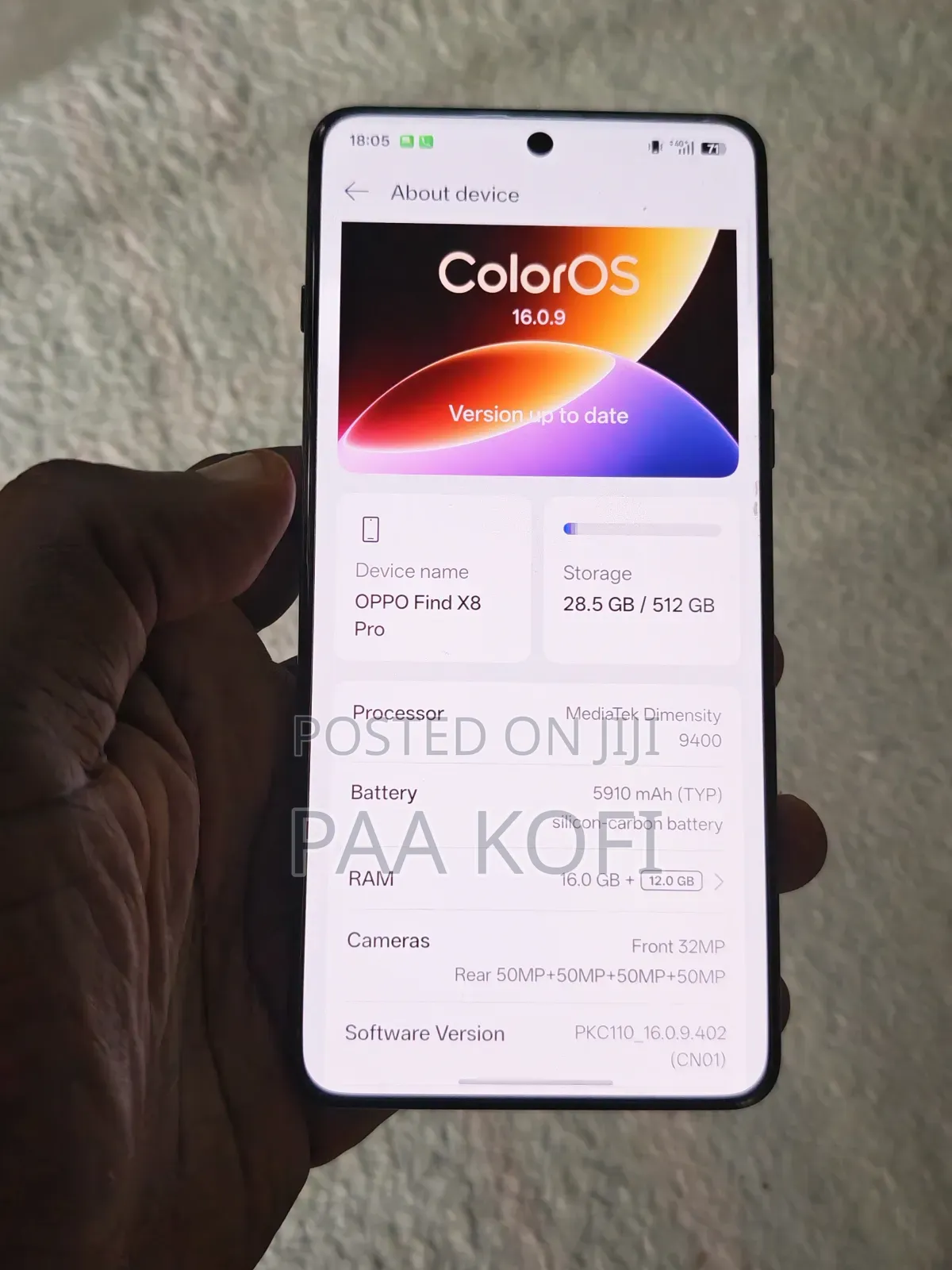 Oppo Find X8 Pro 512 GB Black