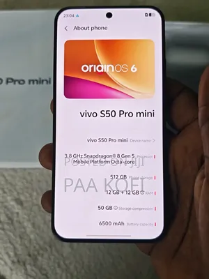 New Vivo S50 Pro mini 512 GB Black