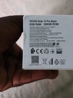 New Xiaomi Redmi Note 15 Pro 256 GB Black