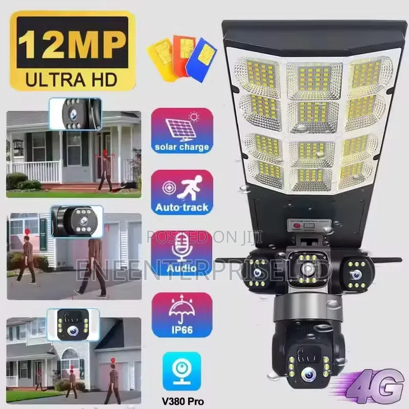 Solar Street Light/3 Lens Solar CCTV CAMERA.