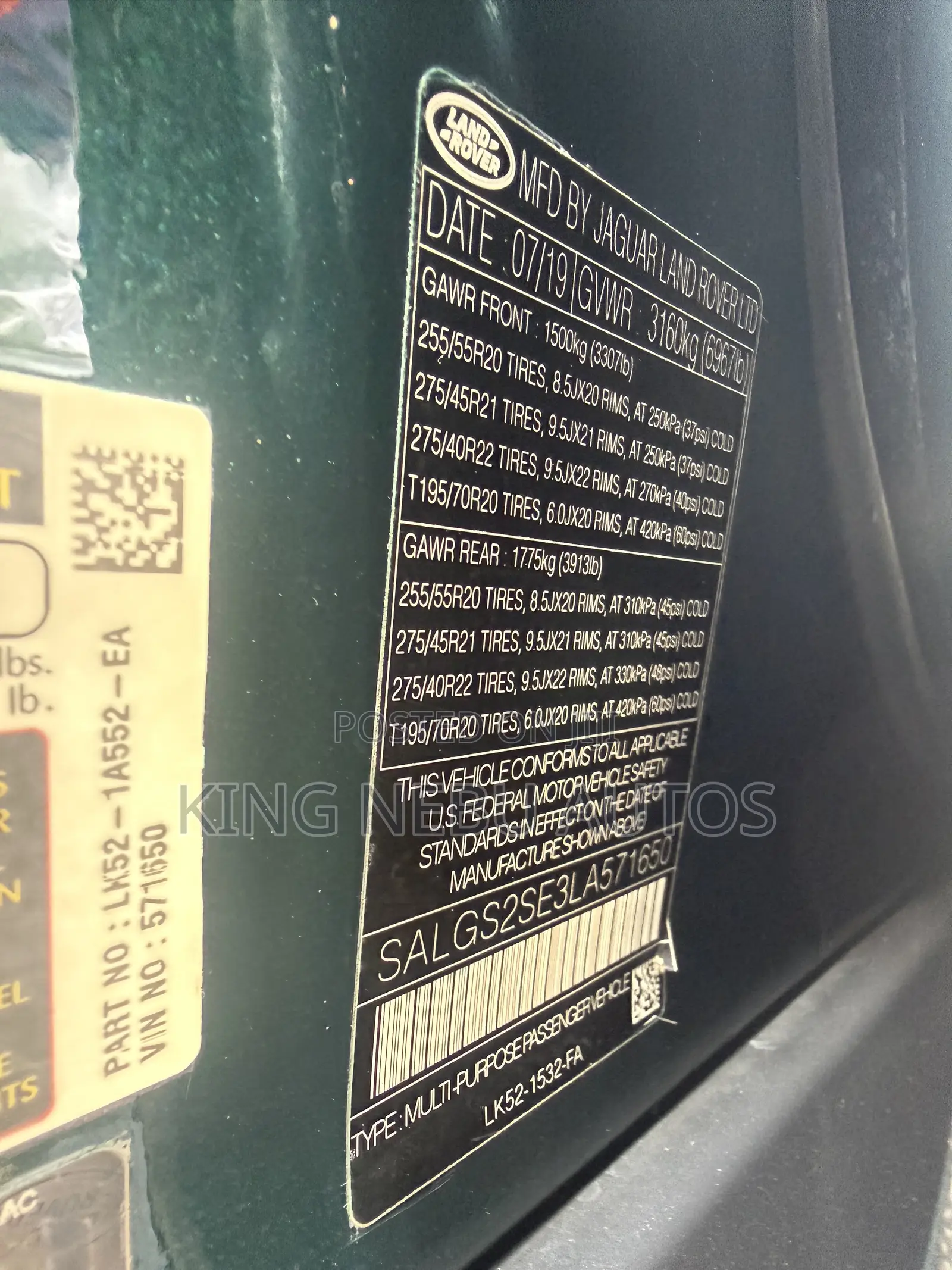Land Rover Range Rover Vogue 2021 Green