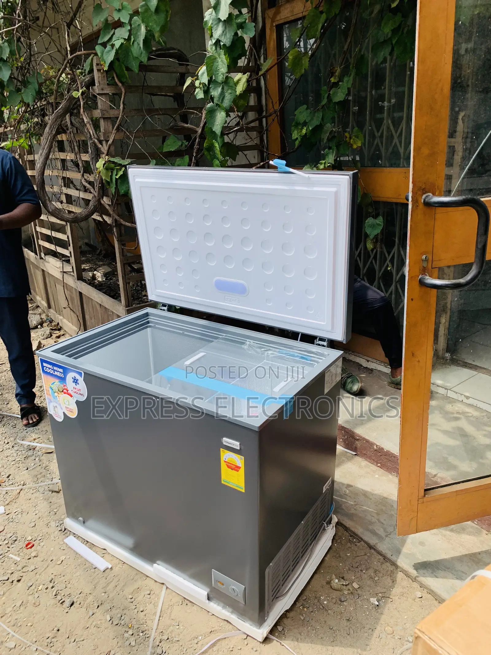 Brand New Chest Freezer Single Door Nasco Grey NAS-250fl.