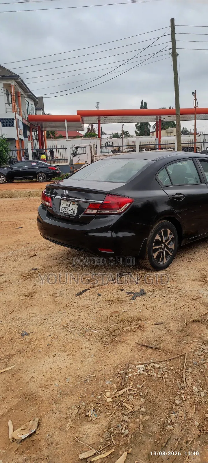 Honda Civic HF 4dr Sedan (1.8L 4cyl CVT) 2014 Black