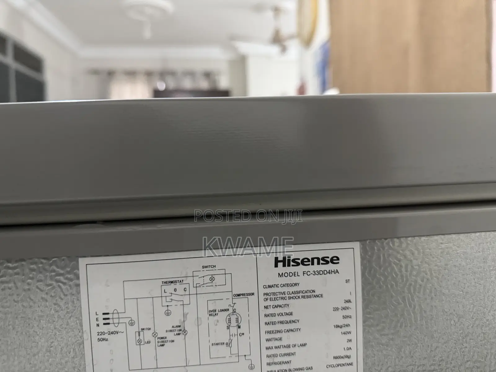 Chest Freezer (Hisense 330l)