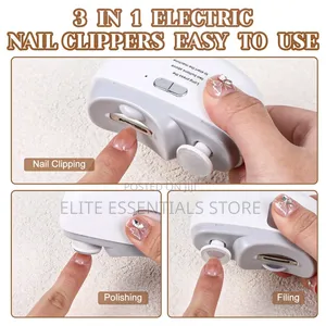 Electric Automatic Rechargeable Nail Clipper Trimmer Polisher File