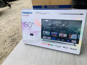 Nasco 50" Google Smart HDR LED TV (NAS-J50FBFL-G) - Black