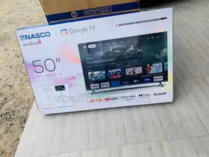 Lovely New Nasco 50" Google Smart HDR LED TV (NAS-J50FBFL-G)