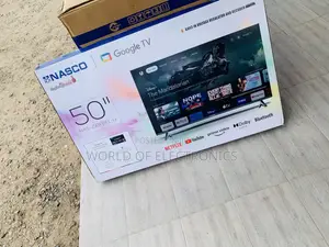Ultra Slim Nasco 50" Google Smart HDR LED TV (NAS-J50FBFL-G)