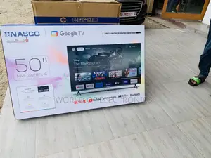 Limited Stock Nasco 50" Google Smart HDR LED TV (NAS-J50FBFL-G)