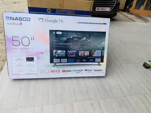 Limited Stock Nasco 50" Google Smart HDR LED TV (NAS-J50FBFL-G)