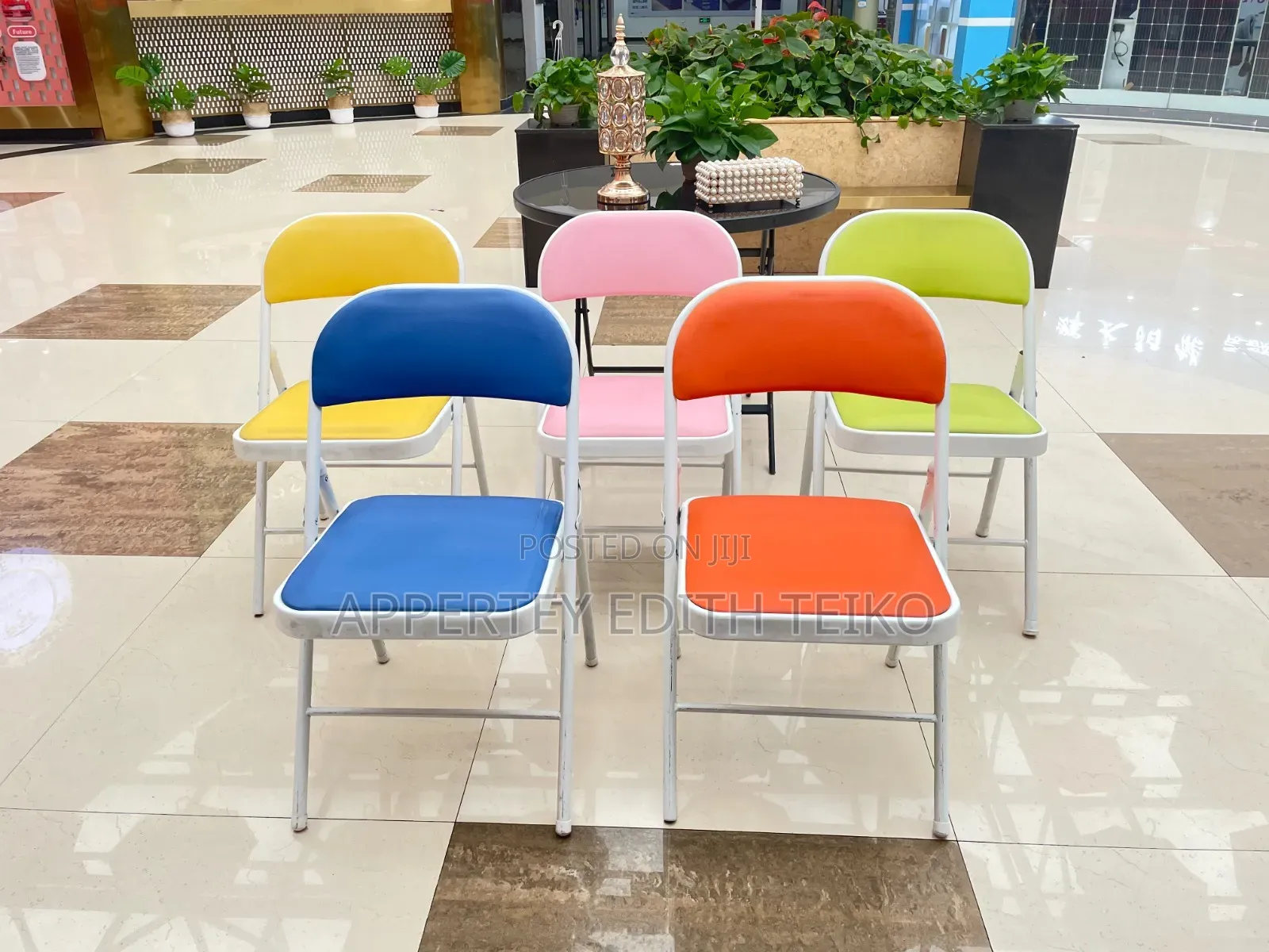 Padded Metal Folding Chair
