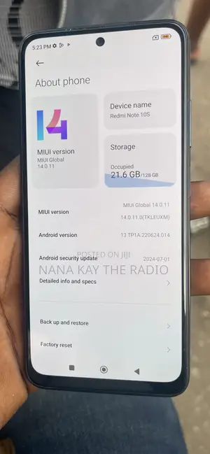 Xiaomi Redmi Note 10S 128 GB Black