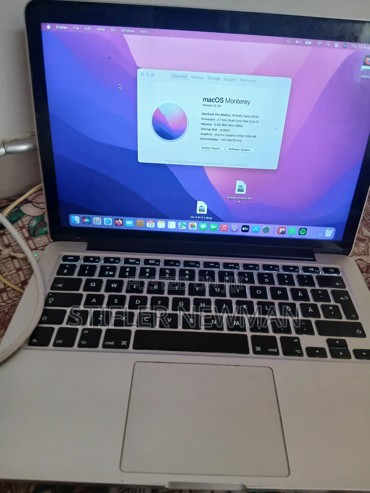 Laptop Apple MacBook 2015 8GB Intel Core i5 HDD 128GB