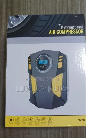 YD-787 Portable Air Compressor | Digital Display | Fast Inflation