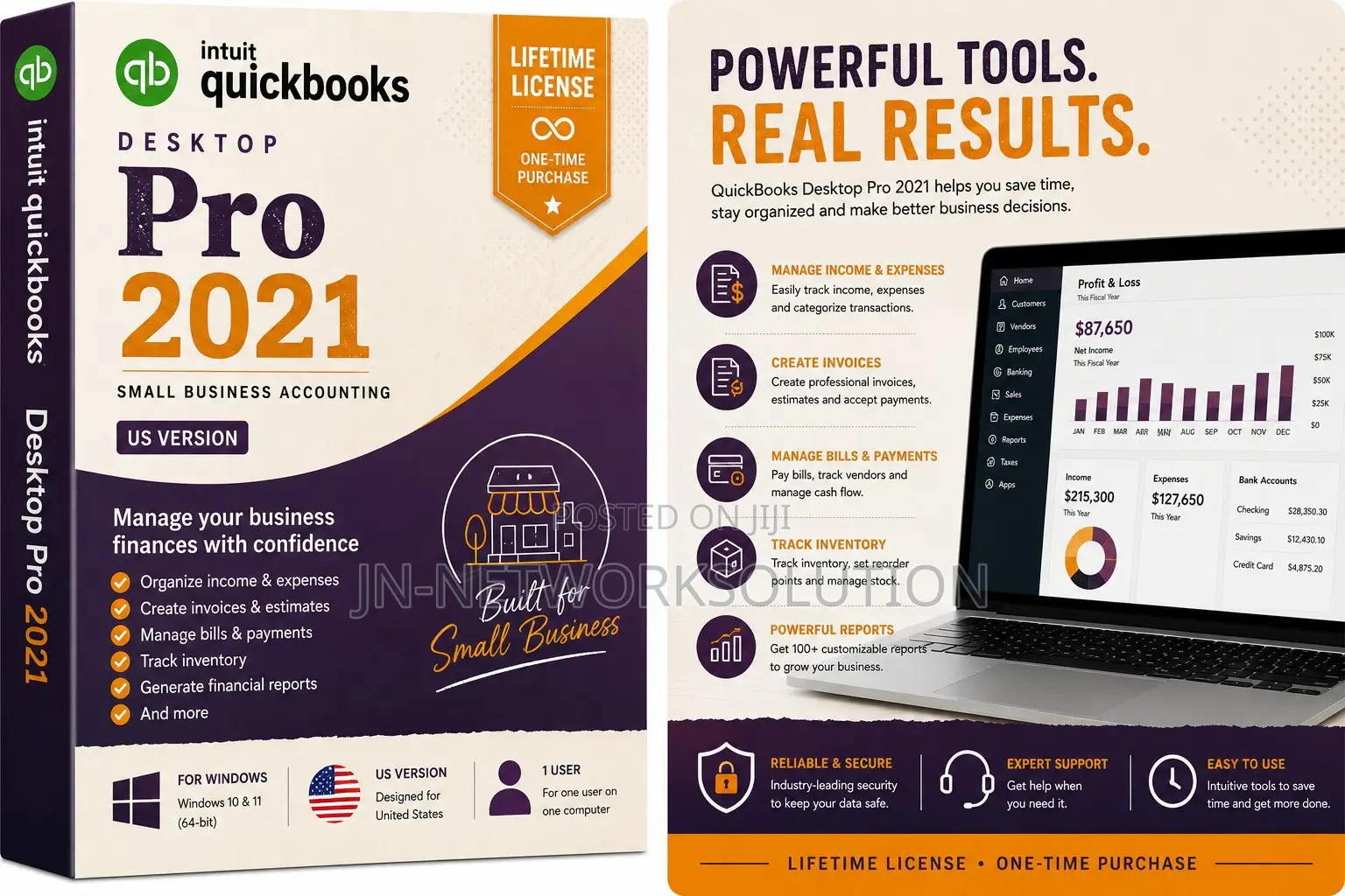 Intuit QuickBooks Desktop Pro 2021 Lifetime for Windows (US Version)
