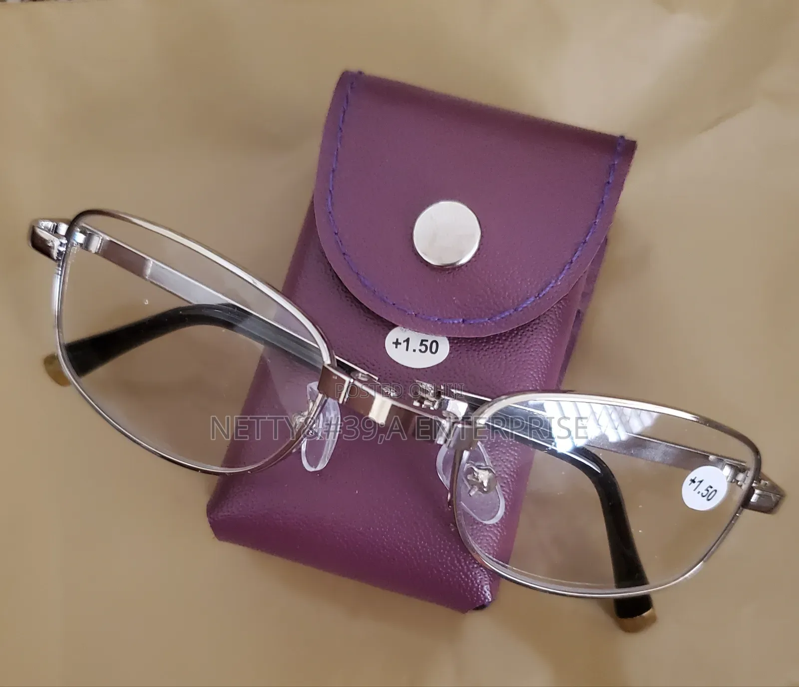 Foldable Reading Glasses (Silver)
