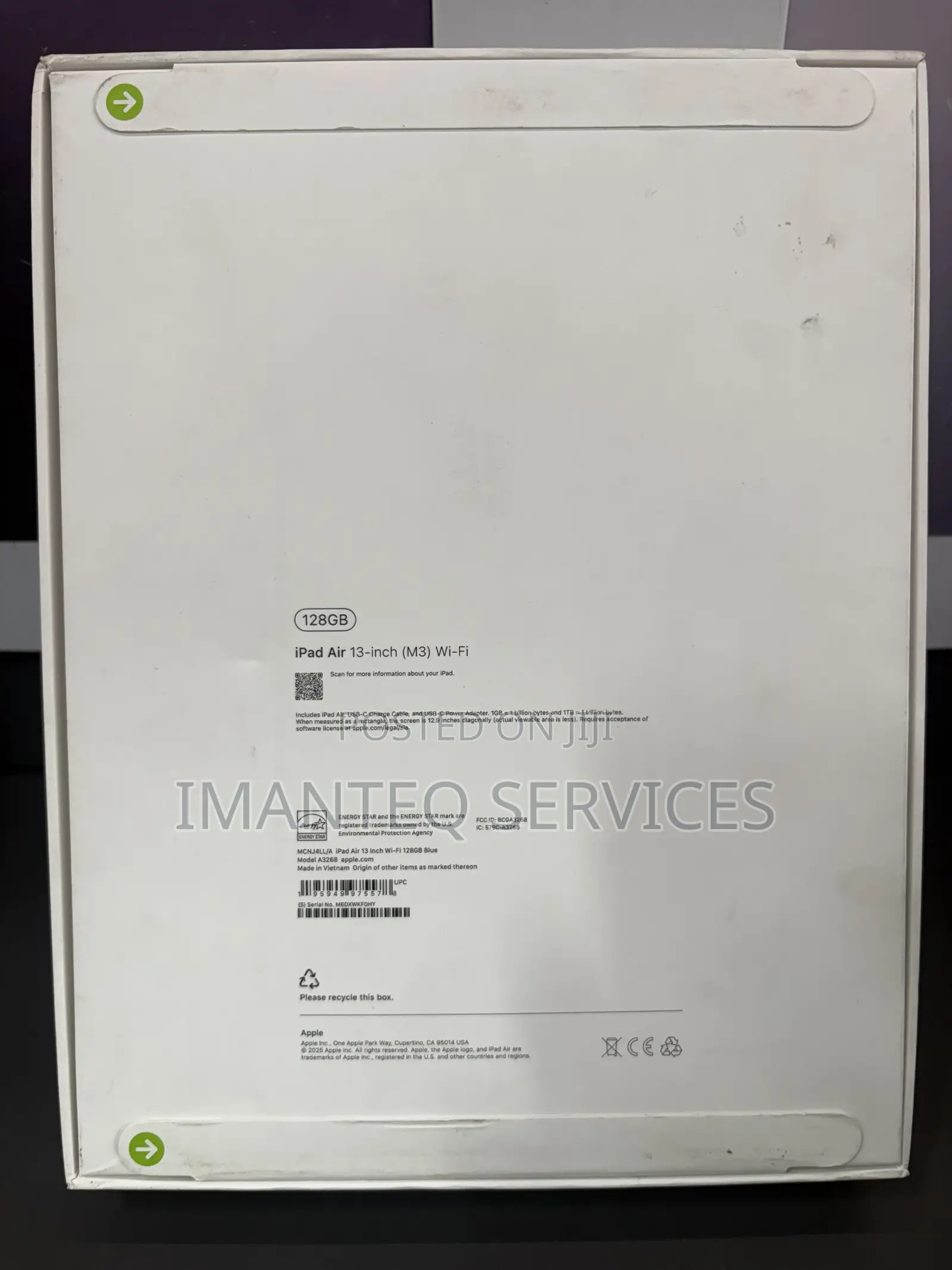 New Apple iPad Air 13 (2025) 128 GB Blue