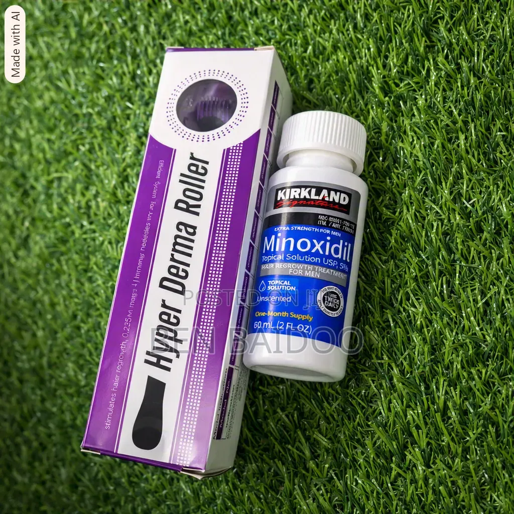 Kirkland Minoxidil and Derma Roller (Hair Rejuvenation)