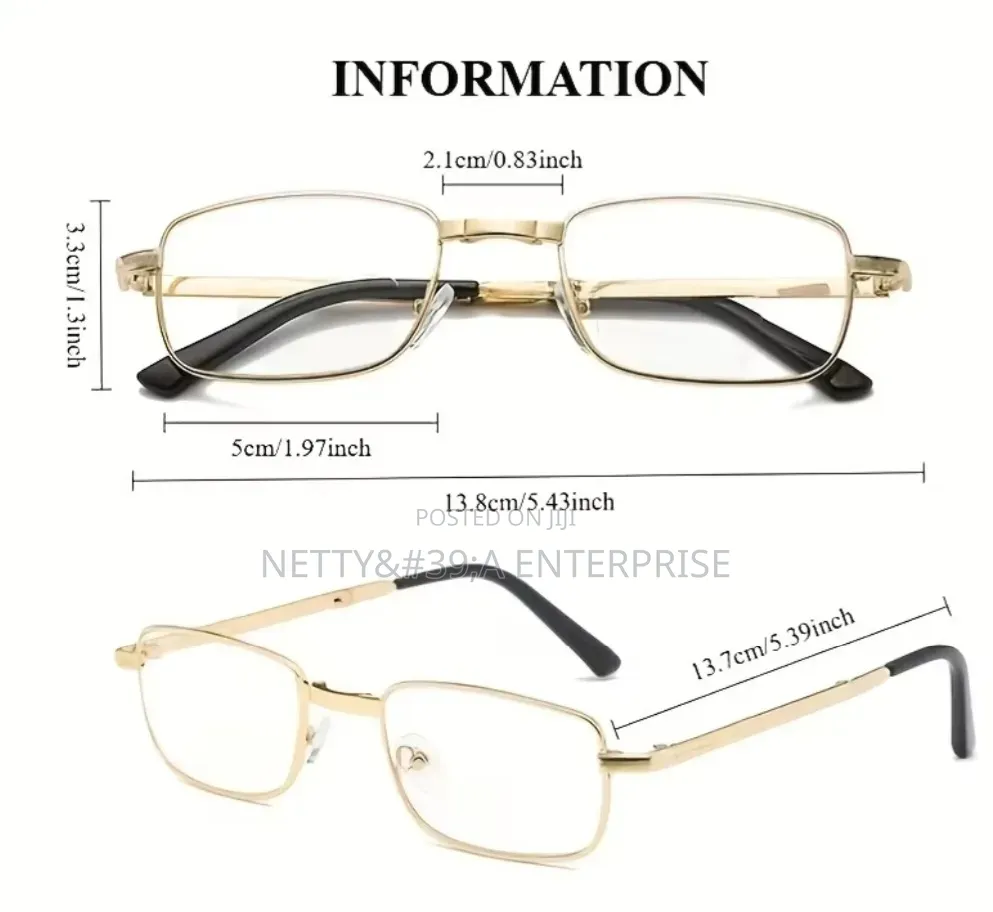 Foldable Reading Glasses(Gold)