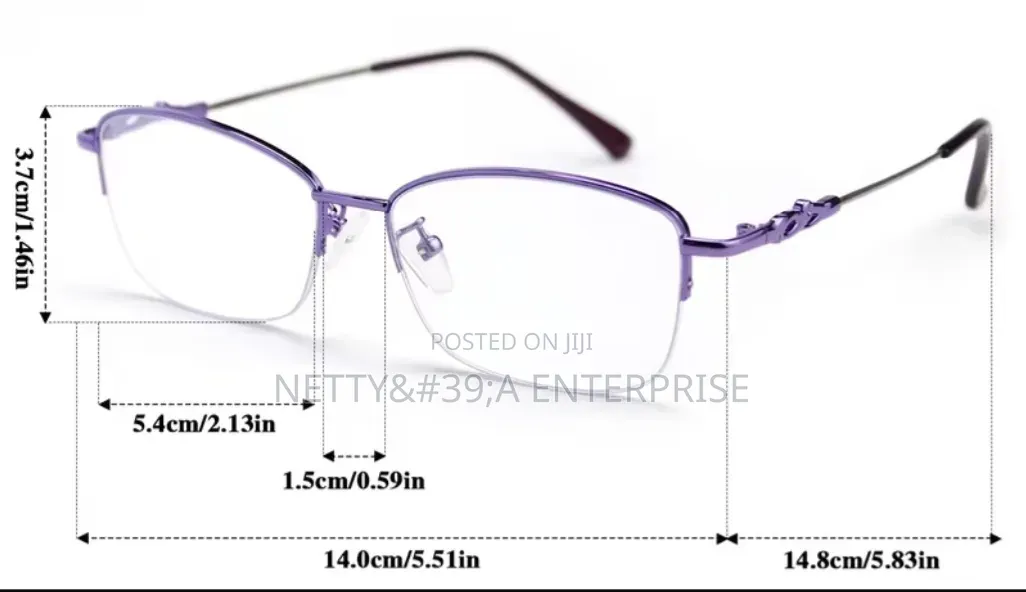 Semi Rimless Ladies Reading Glasses
