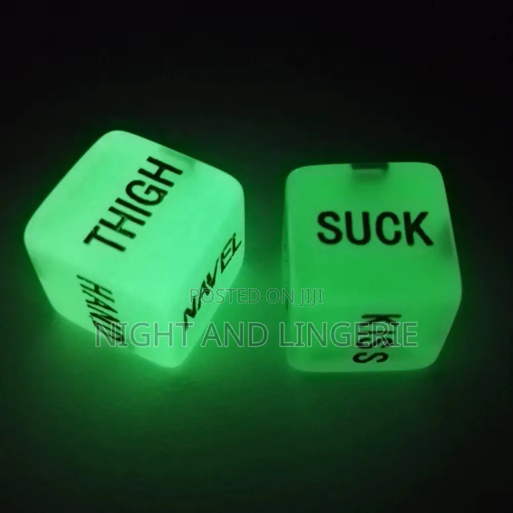 Couple Game Dice Glow in the Dark (2pc)