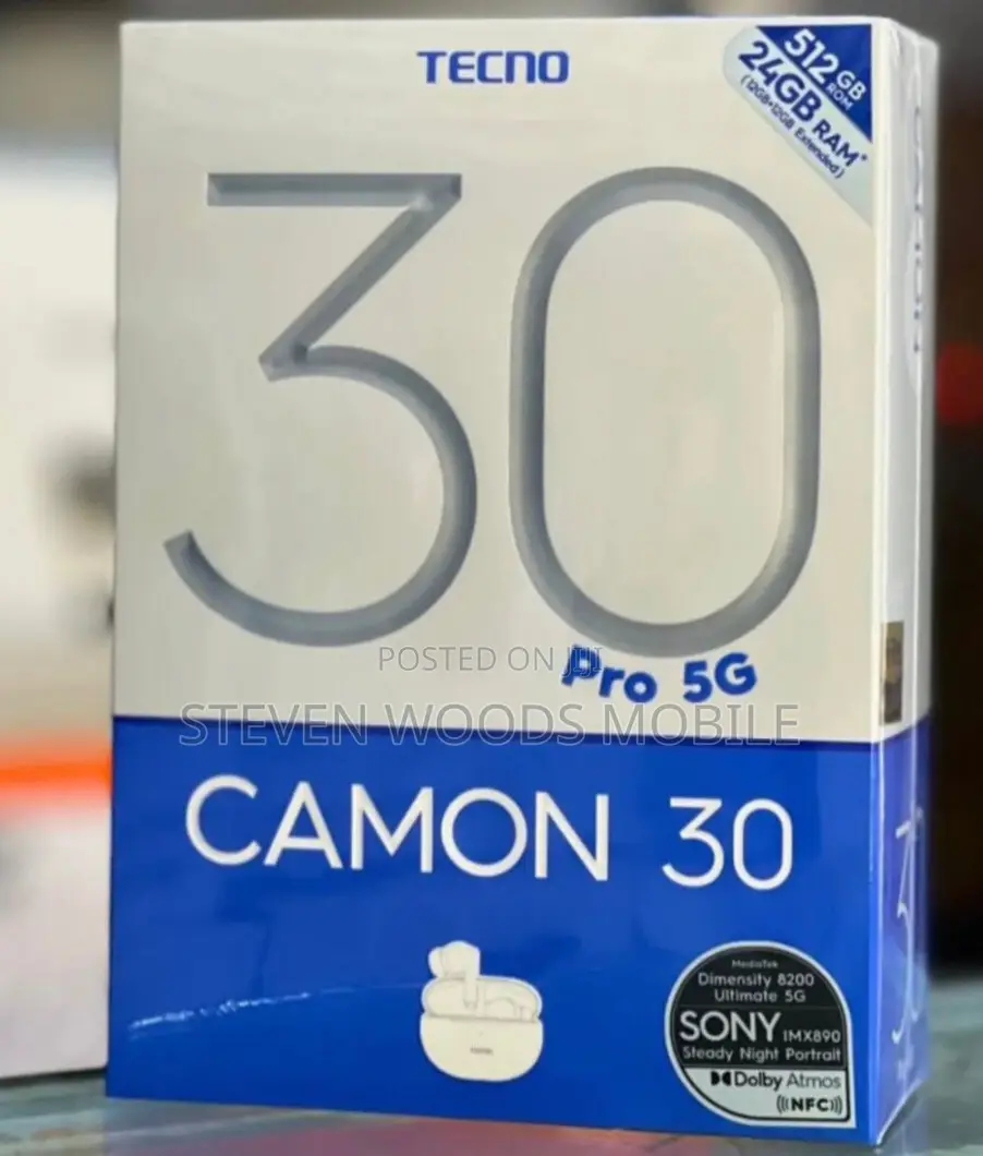New Tecno Camon 30 Pro 5G 512 GB Black