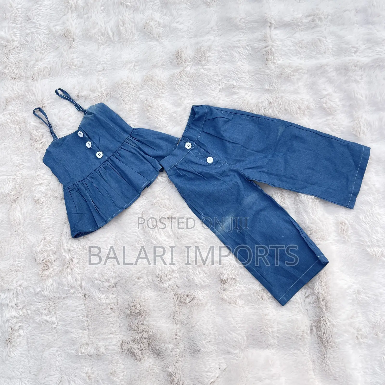 Girls’ Denim 2-Piece Outfit Set