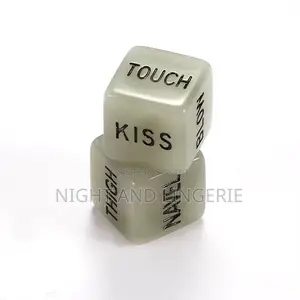 Couple Game Dice Glow in the Dark (2pc)