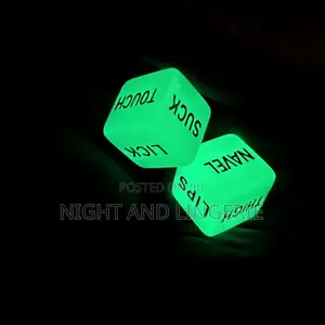 Couple Game Dice Glow in the Dark (2pc)