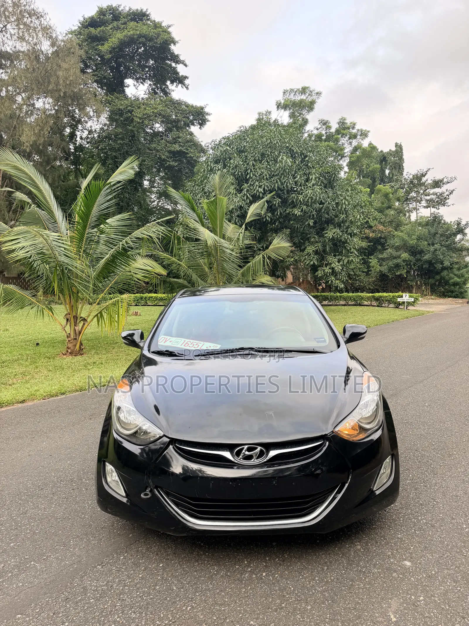 Hyundai Elantra Limited 2012 Black