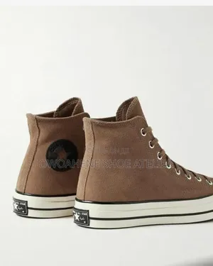 Pair of Converse Chuck 70 Suede High-Top Sneakers in the "Sand Dune"