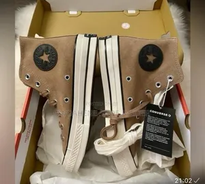 Pair of Converse Chuck 70 Suede High-Top Sneakers in the "Sand Dune"