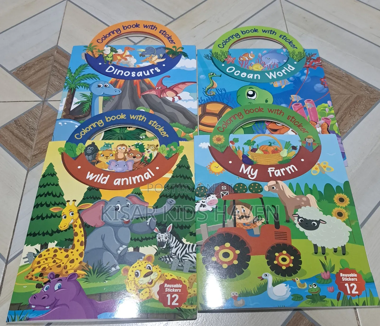 Kids Colouring Book With Stickers 1 to 3 Years ( Price for 1)