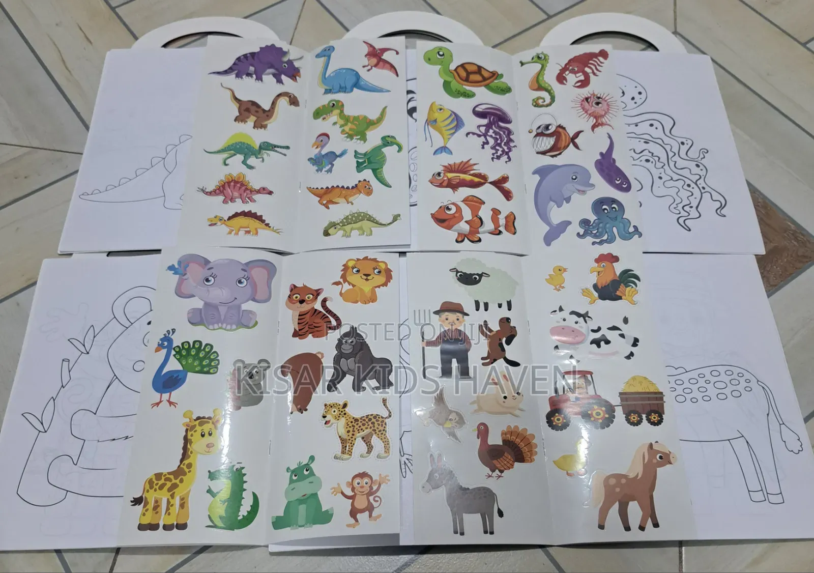 Kids Colouring Book With Stickers 1 to 3 Years ( Price for 1)