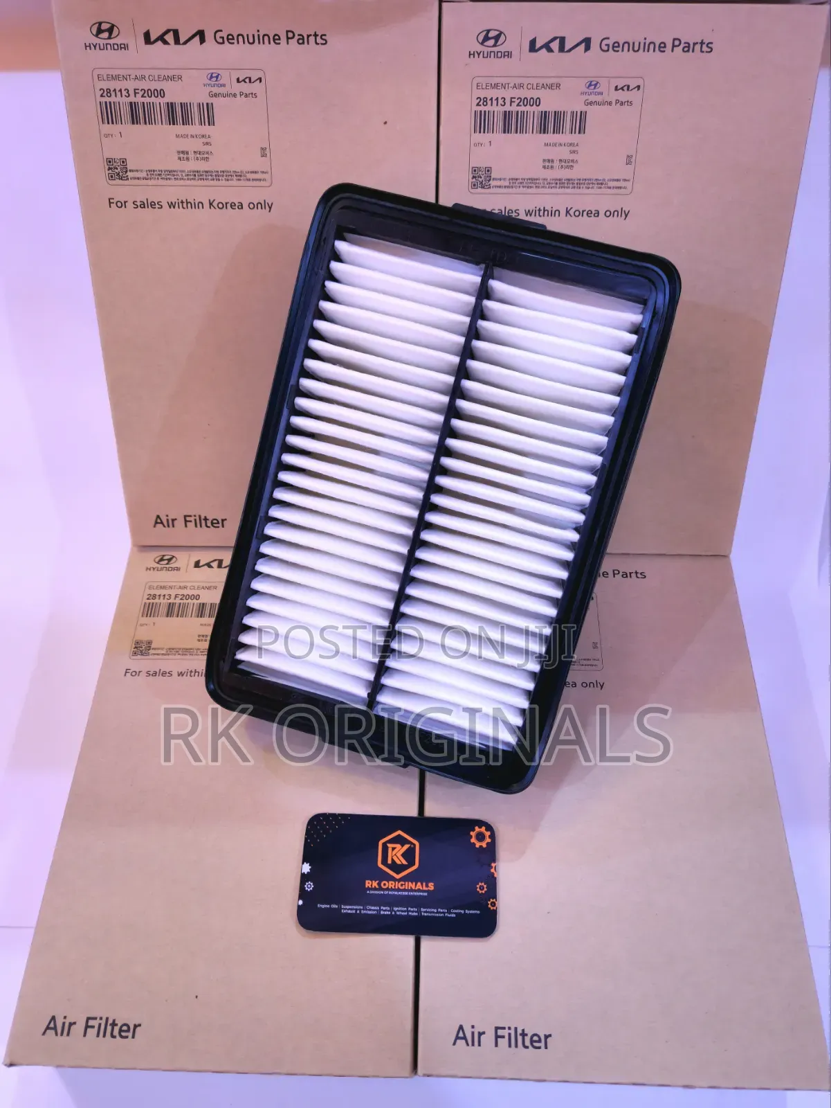 Elantra 17-20/Kona 18-23/Seltos 2025/Soul 20-25/Veloster Air Filter